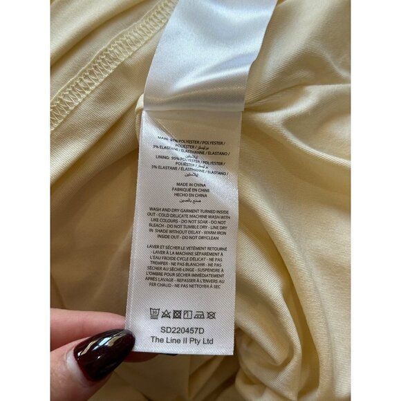 Significant Other Marie Bodycon Maxi Dress Butter Cream Womens Size 4 - Picture 7 of 12